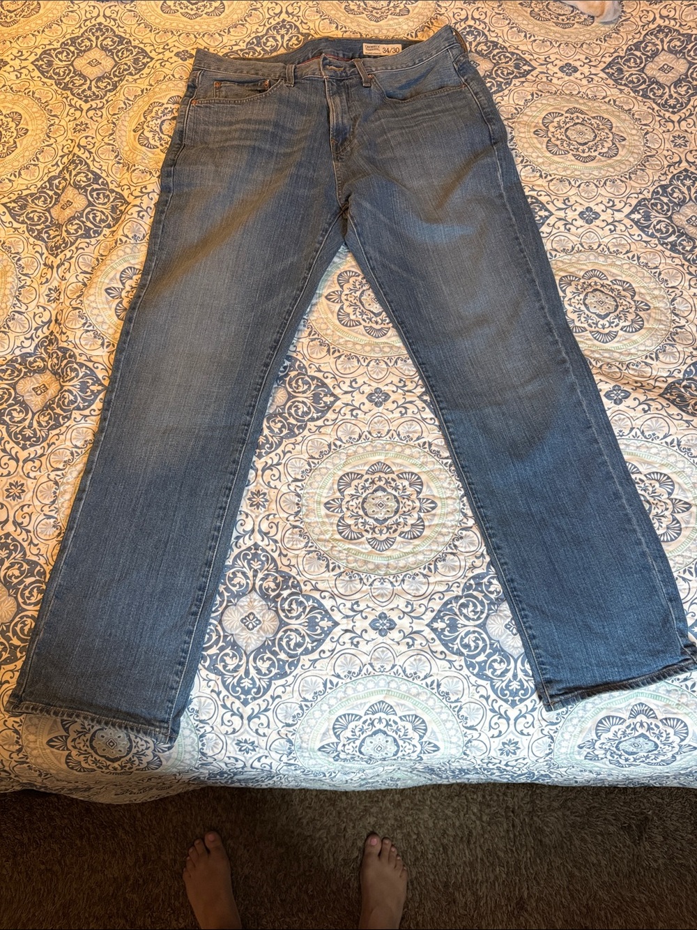 Daniel Cremieux Women's Straight-Leg Jeans in Light Blue Wash 34/30